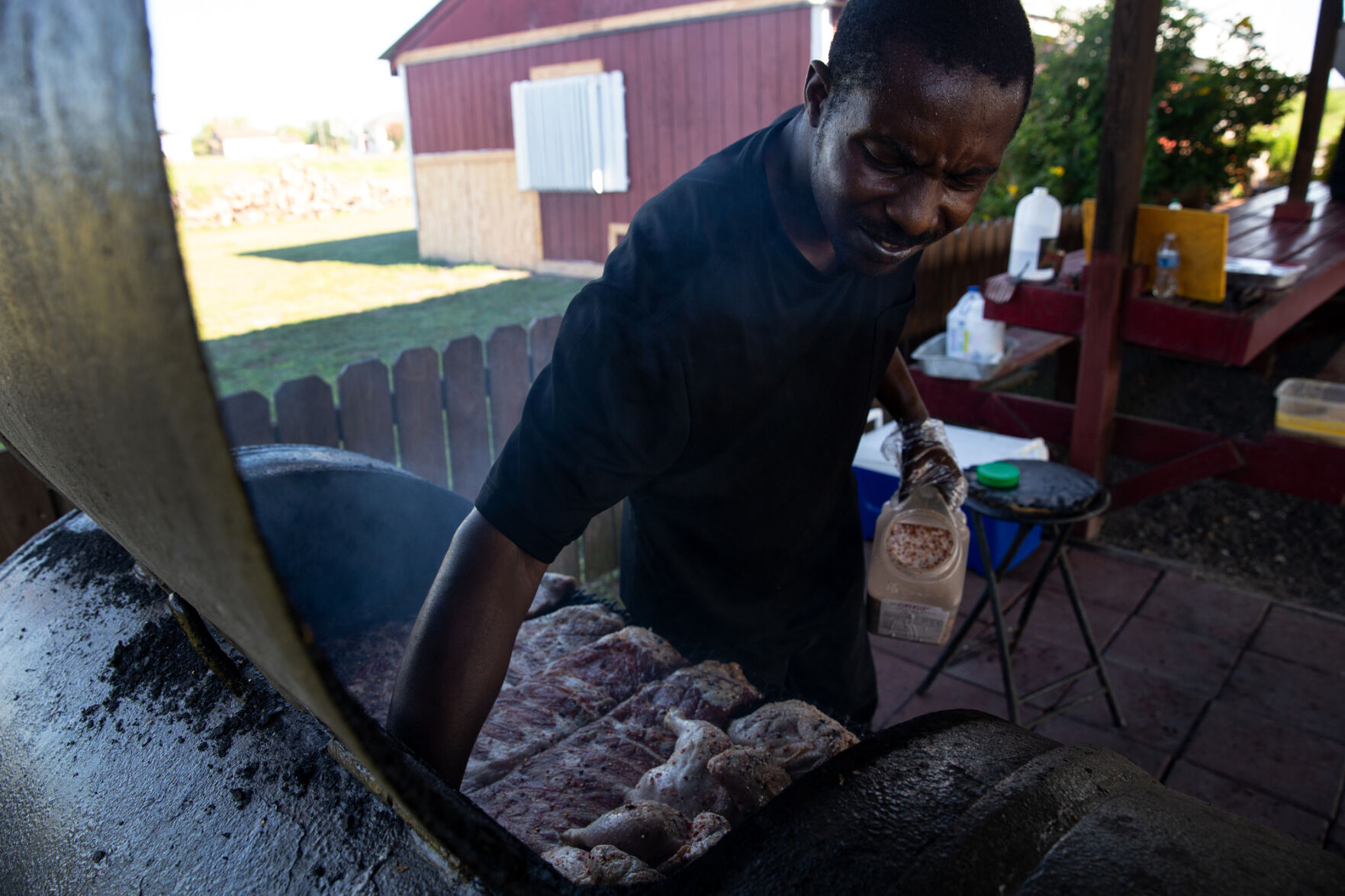 Johnny Smith, pitmaster.